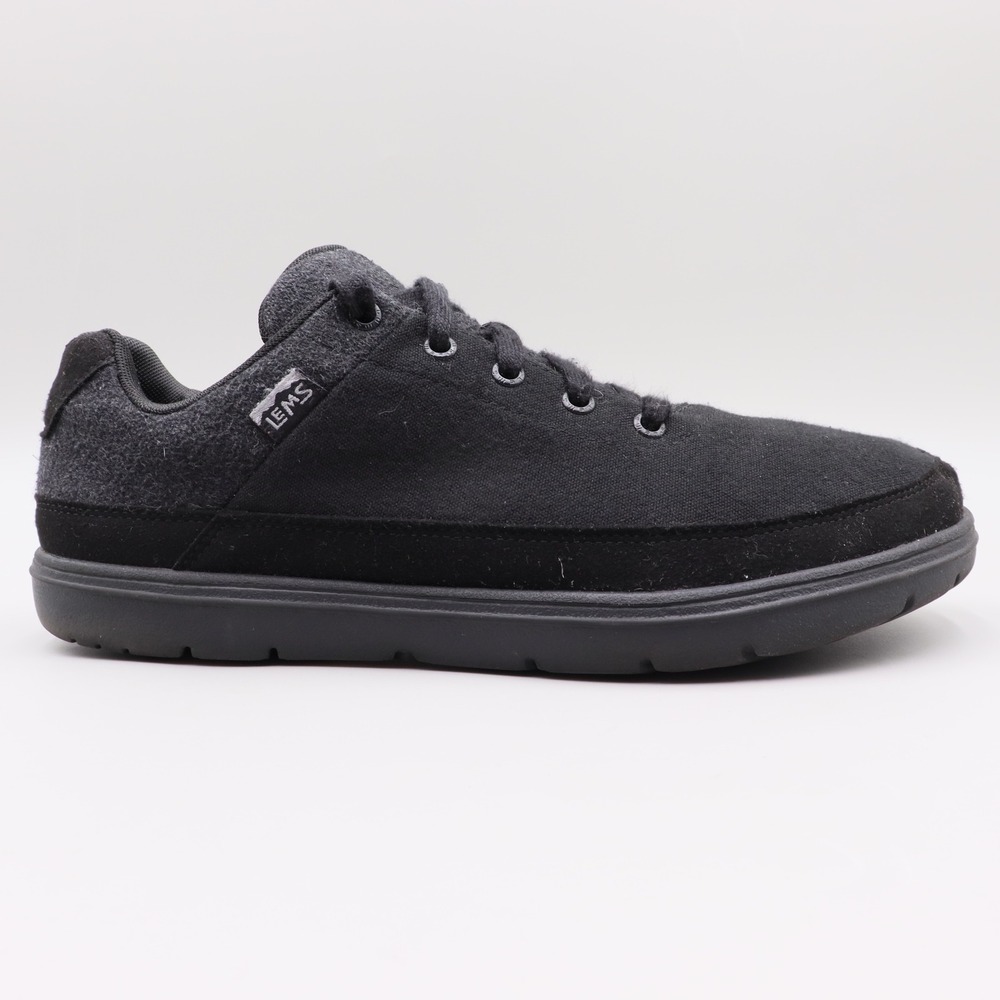 Lems Chillum Blackjack Men Size 11.5 US Minimalist Canvas Wool Shoes Sneakers